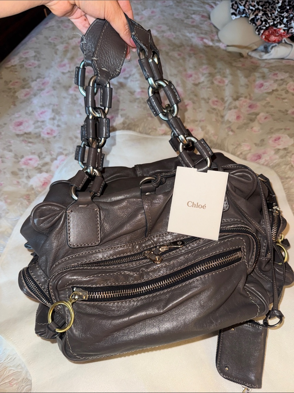 Vintage Chloé Leather Shoulder Bag - Picture 2 of 15